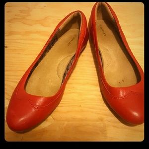 Ariat Red Leather Ballet Flats - Size 11 -